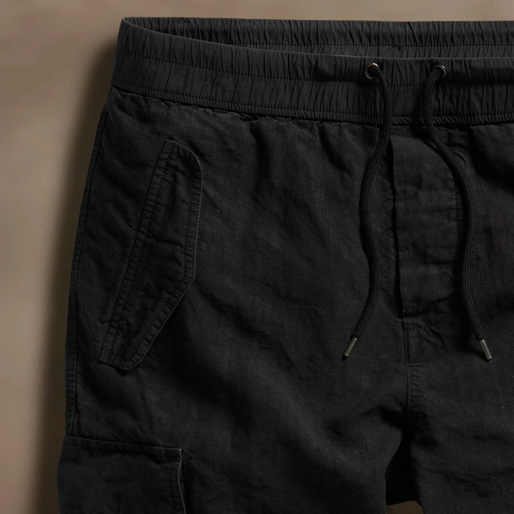 Textured Linen Flight Pant - Black sold by James Perse product image thumbnail 5