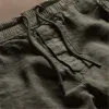 Textured Linen Flight Pant - Army Green sold by James Perse