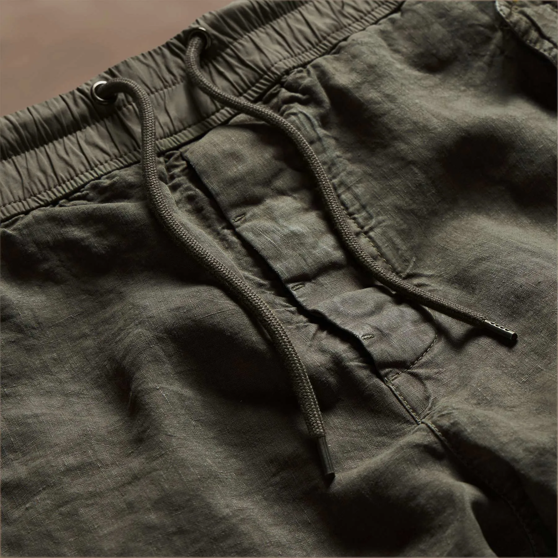 Textured Linen Flight Pant - Army Green sold by James Perse product image thumbnail 4