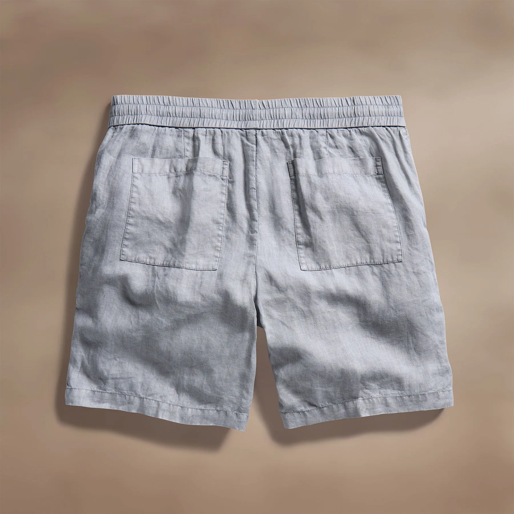 Relaxed Fit Linen Short - Grey Sky Pigment sold by James Perse product image thumbnail 5