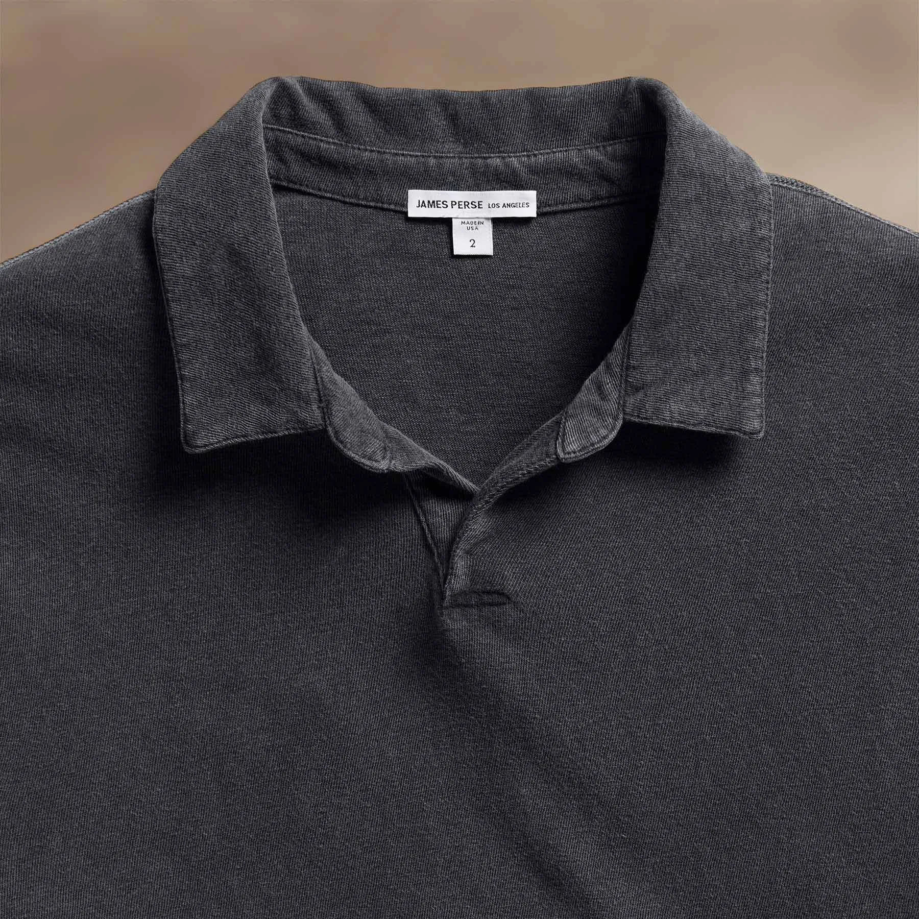Slub Jersey Polo - Magma Pigment sold by James Perse product image thumbnail 2