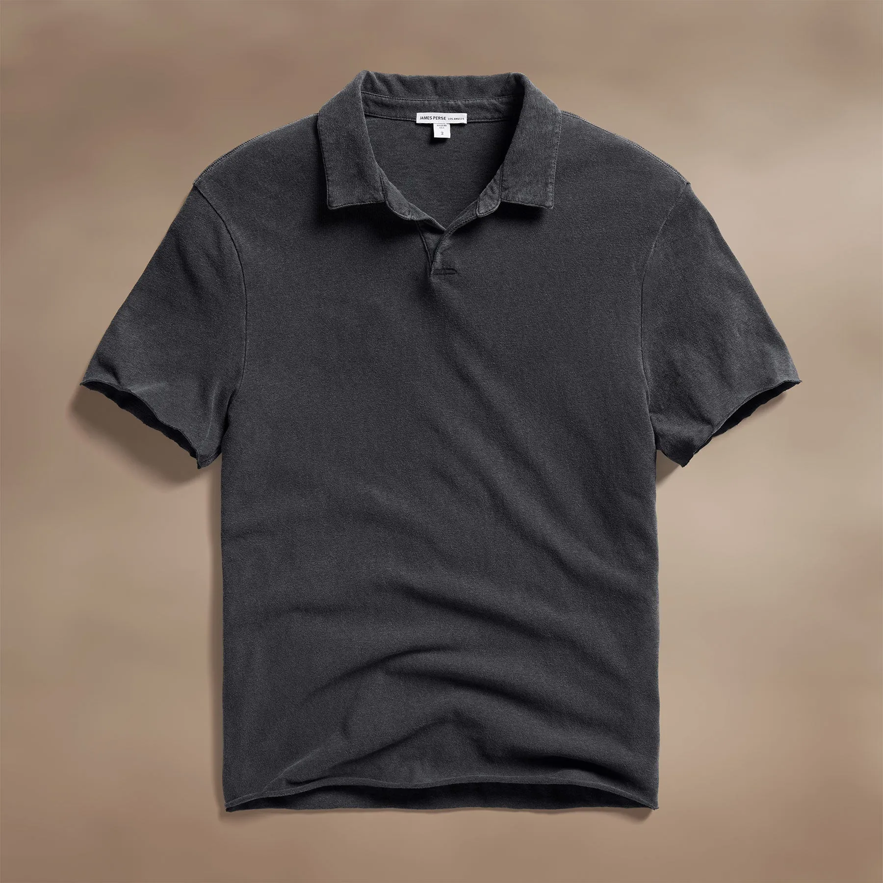 Slub Jersey Polo - Magma Pigment sold by James Perse