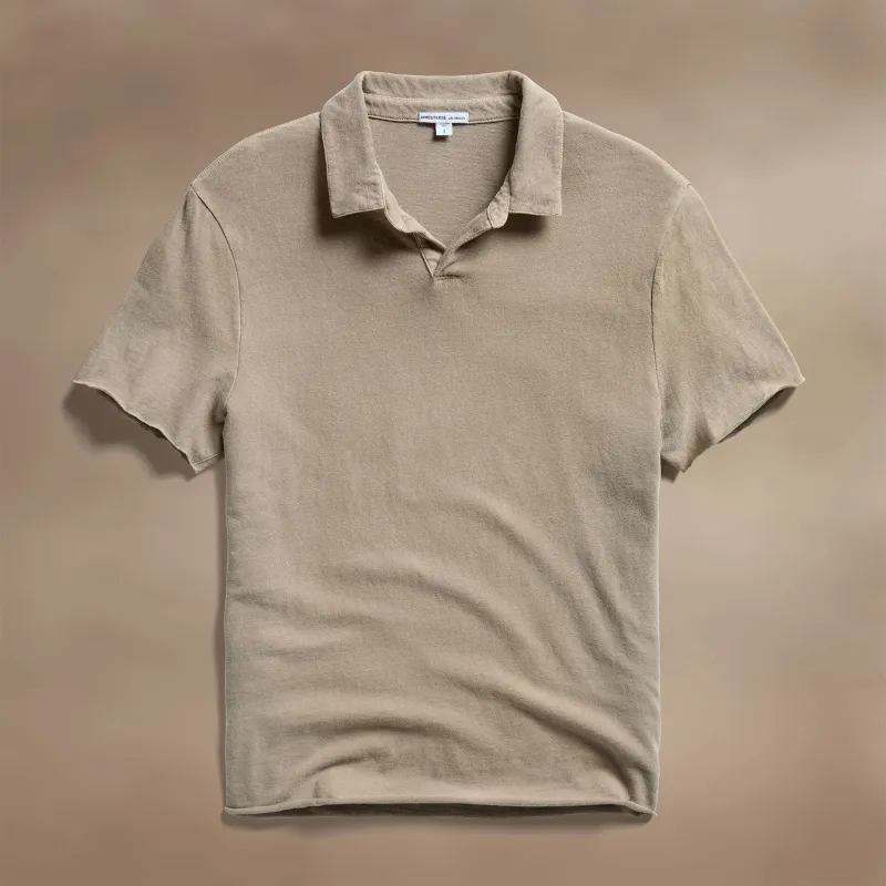 Slub Jersey Polo - Overcast Pigment sold by James Perse