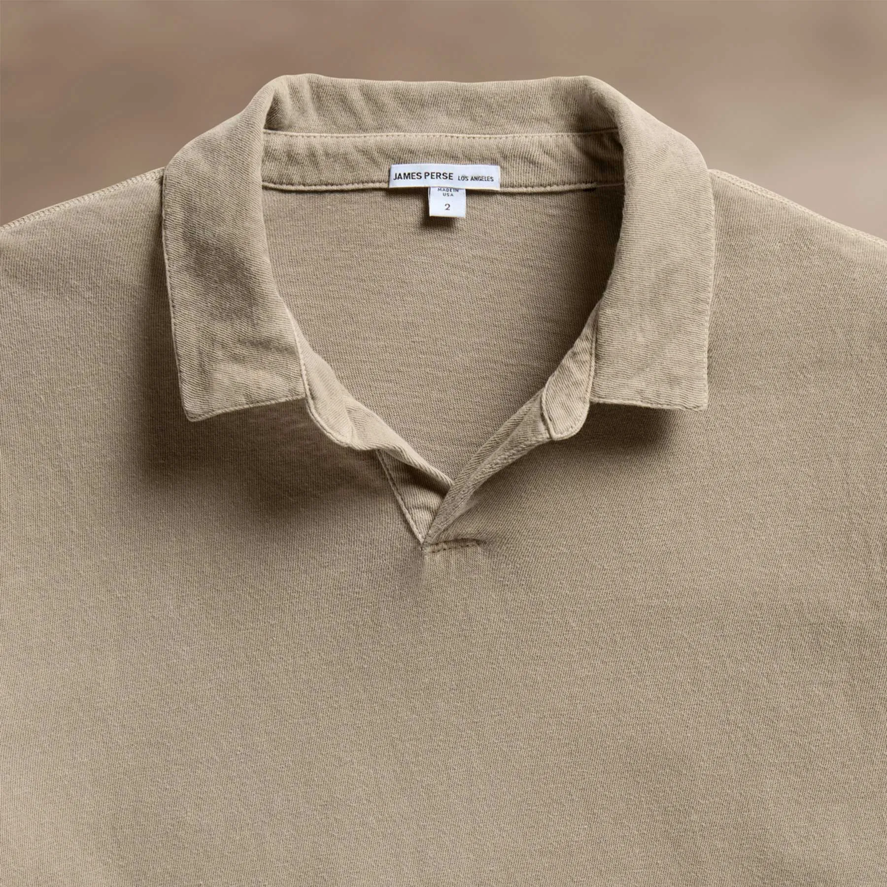 Slub Jersey Polo - Overcast Pigment sold by James Perse product image thumbnail 3