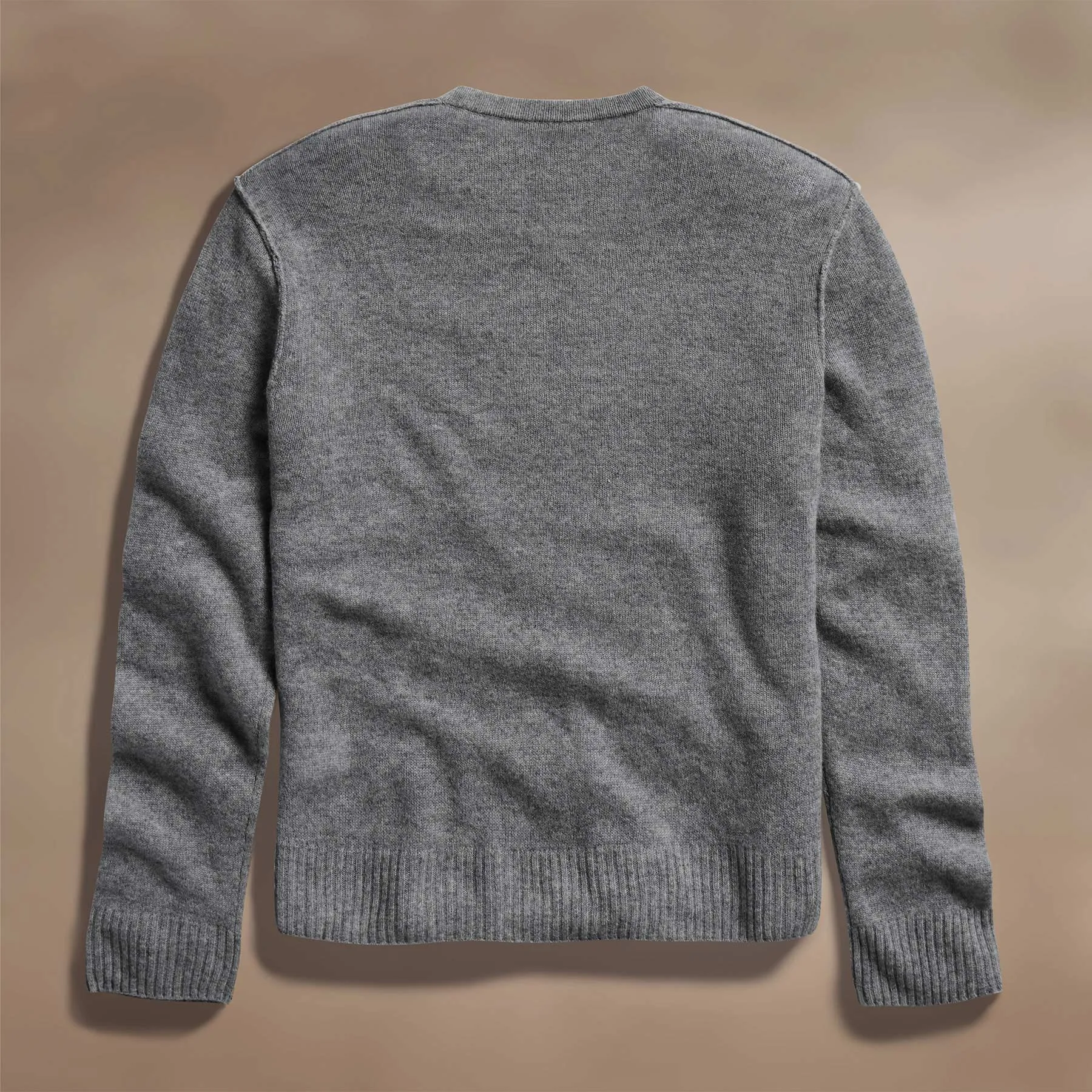Soft Featherweight Cashmere V Neck - Mid Heather Grey sold by James Perse product image thumbnail 4