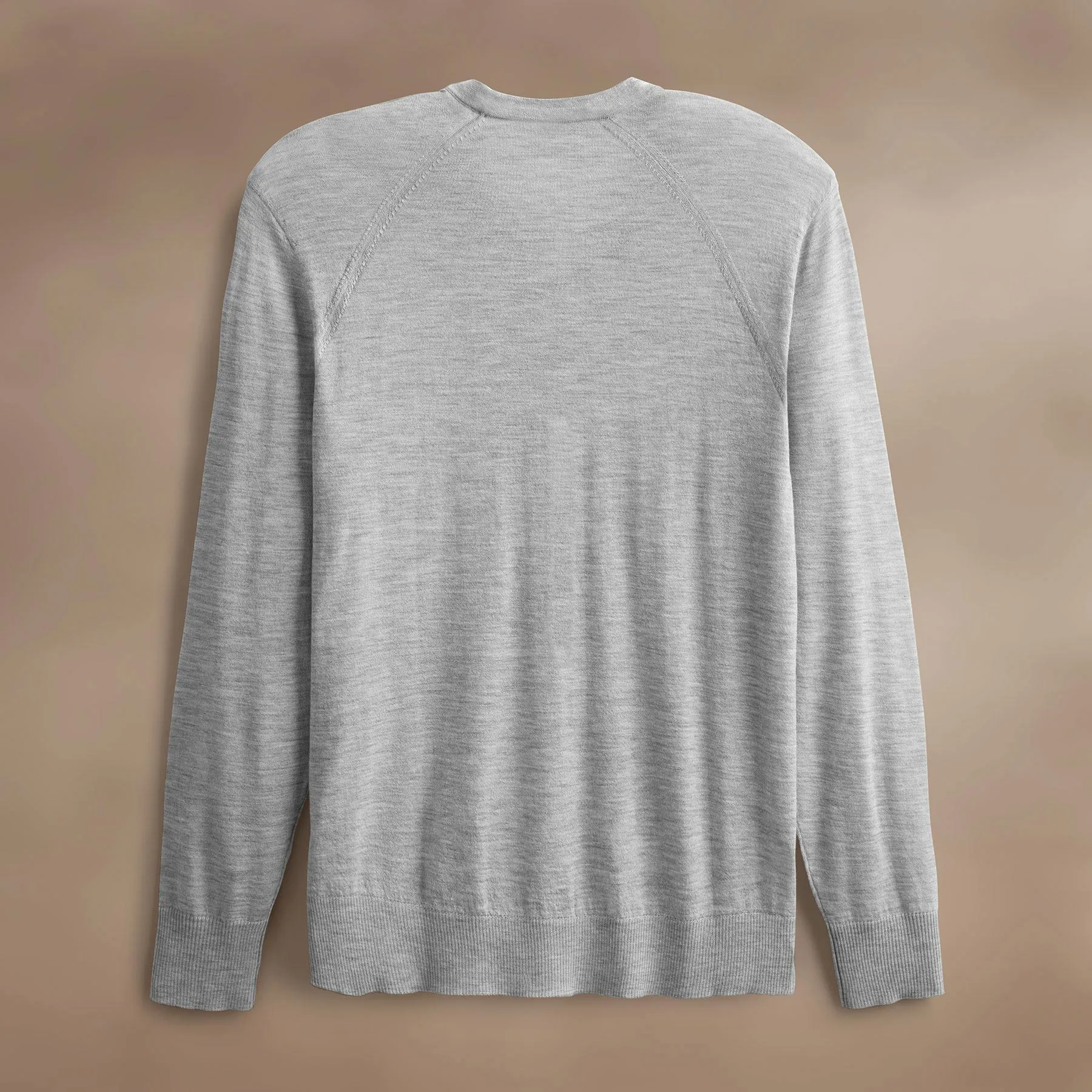 Ultrafine Cashmere Crew - Light Heather Grey sold by James Perse product image thumbnail 5