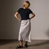 Soft Featherweight Cashmere Short Sleeve - Black sold by James Perse