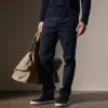 Cashmere Touch Twill Trouser - Classic Navy sold by James Perse