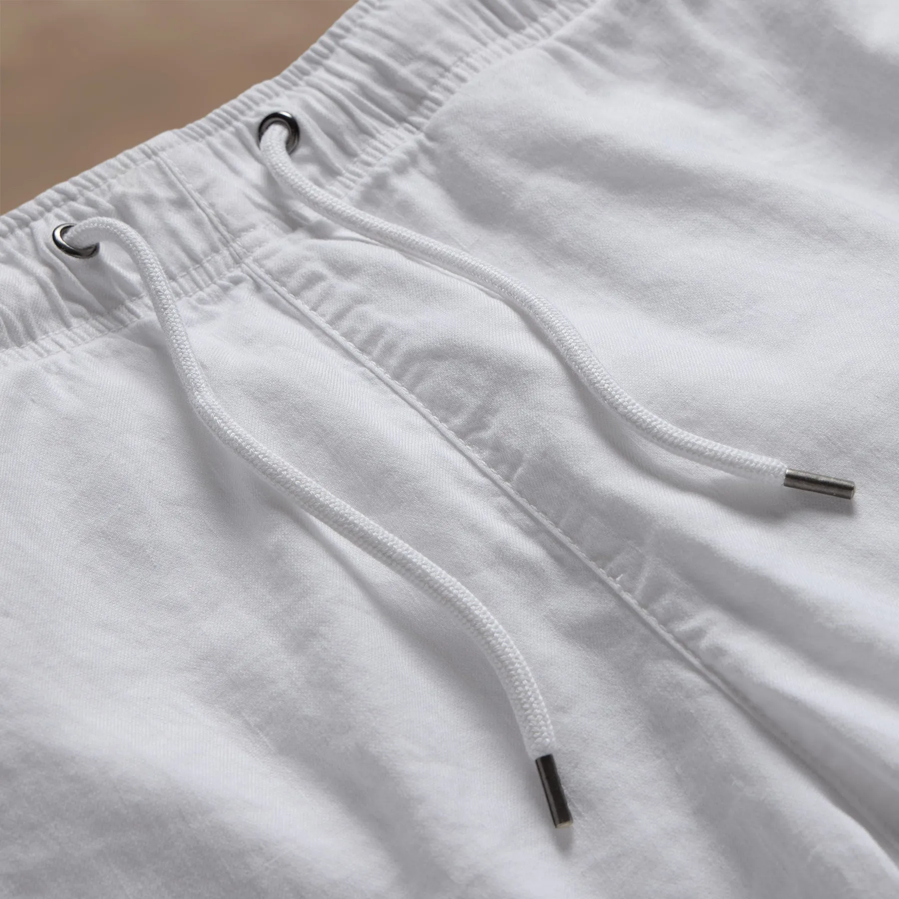 Linen Blend Jogger Short - White sold by James Perse product image thumbnail 3