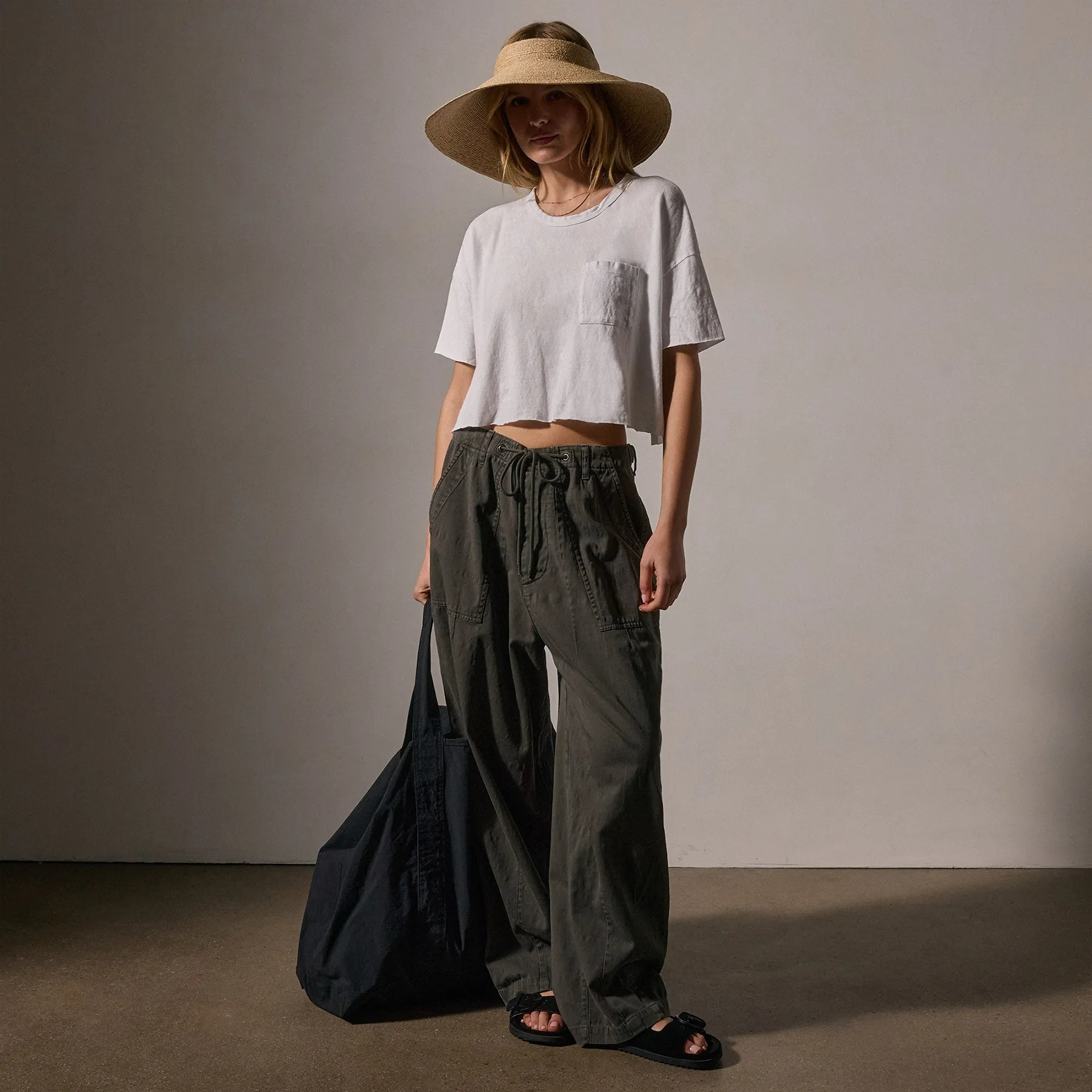 Oversized Surplus Pant - Granite Pigment sold by James Perse