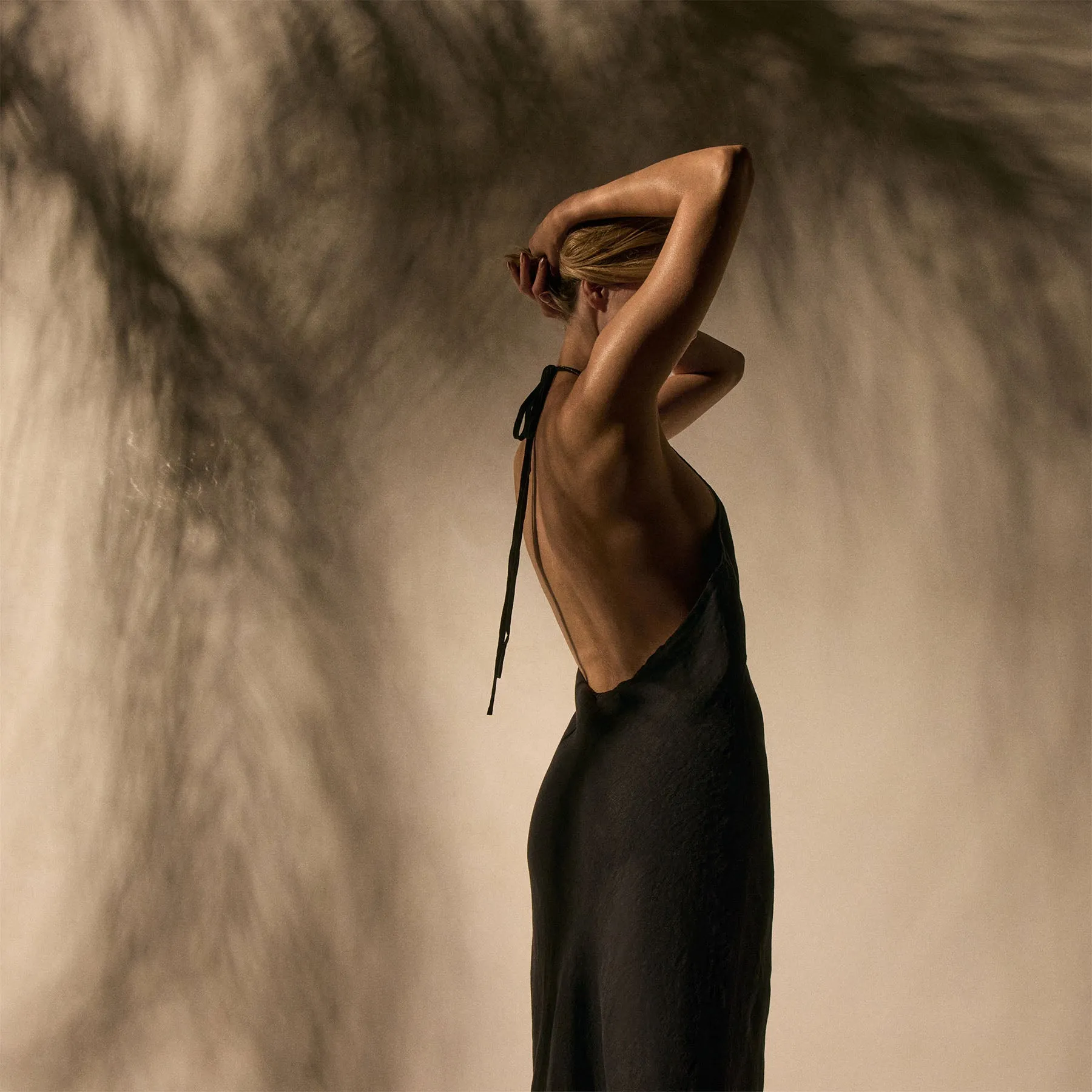 Linen Halter Dress - Black sold by James Perse product image thumbnail 2