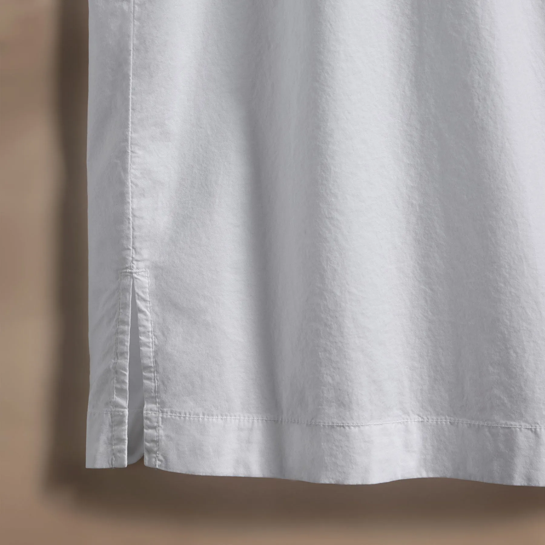 Oversized Stretch Poplin Short Sleeve Shirt - White sold by James Perse product image thumbnail 4