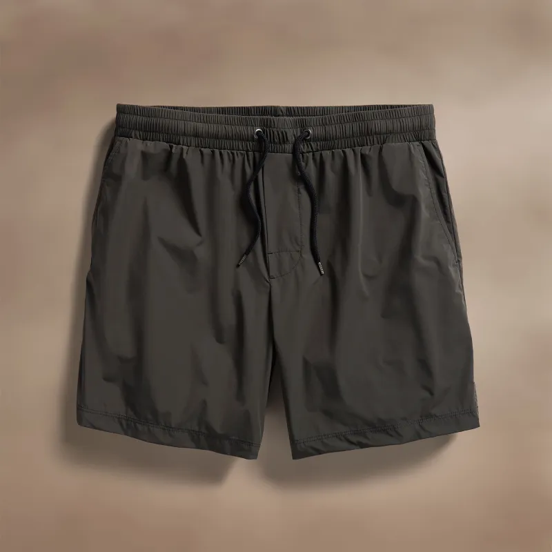 Stretch Nylon Split Hem Boardshort - Hemlock sold by James Perse