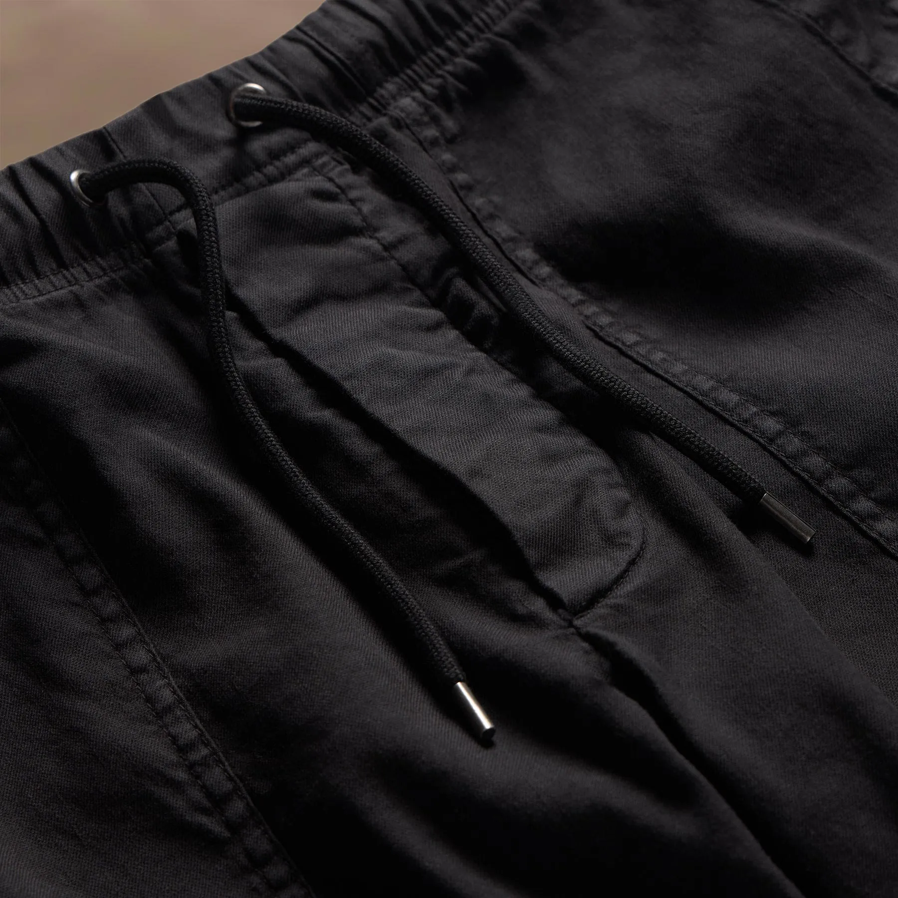 Linen Blend Utility Short - Black sold by James Perse product image thumbnail 4