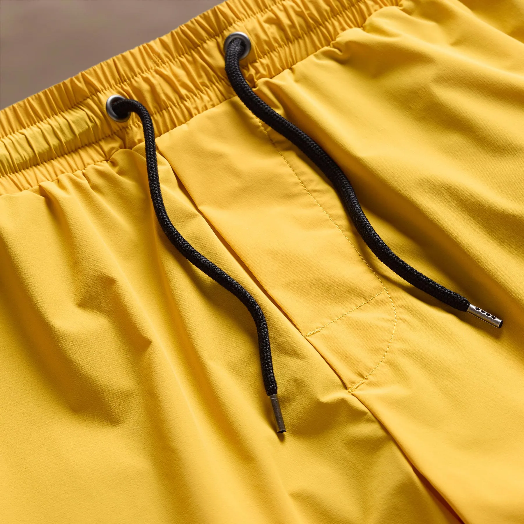 Stretch Nylon Split Hem Boardshort - Crocus Yellow sold by James Perse product image thumbnail 3