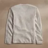 Soft Featherweight Cashmere V Neck - Light Beige sold by James Perse
