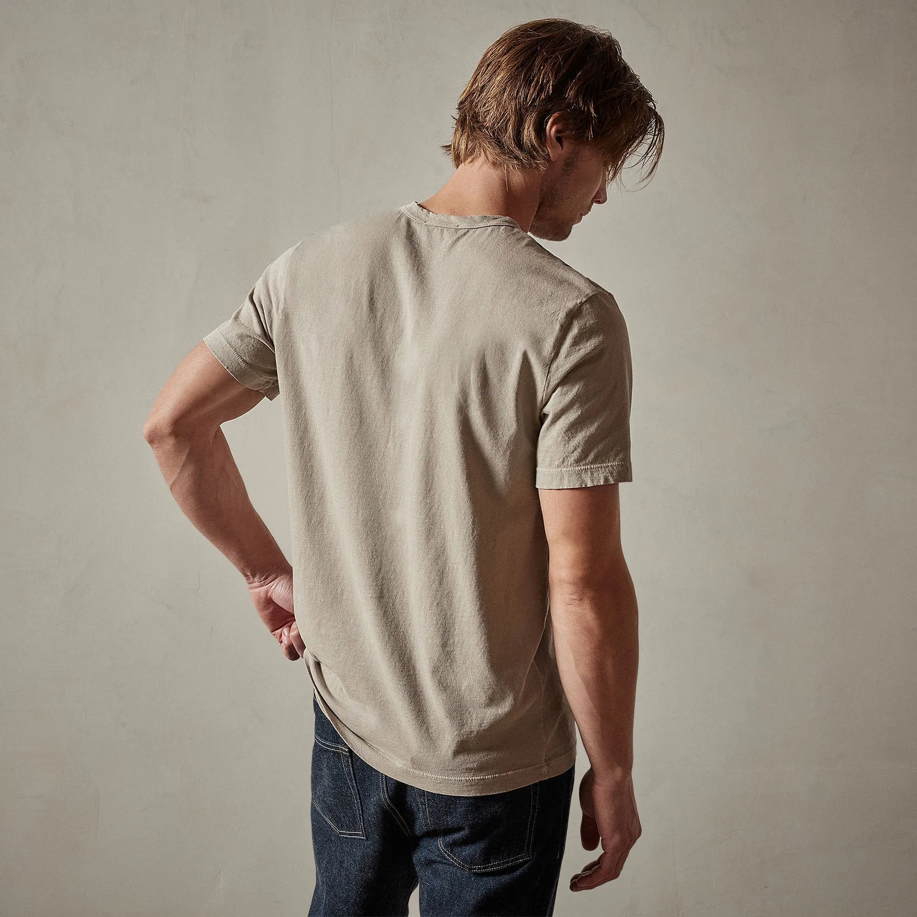 Short Sleeve Crew Neck - Toast Pigment sold by James Perse product image thumbnail 4