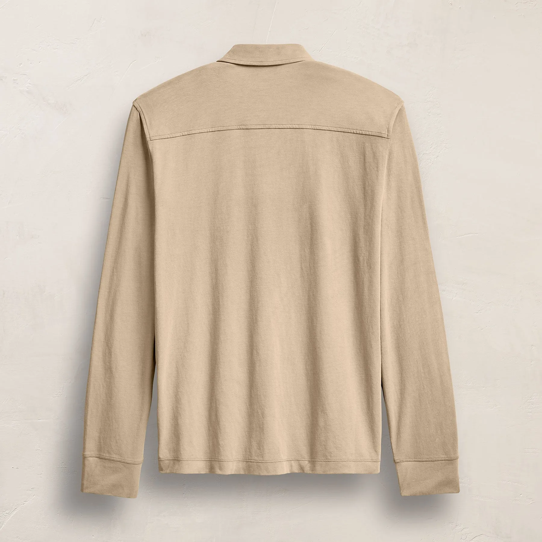 Clean Finish Jersey Shirt - Light Khaki sold by James Perse product image thumbnail 3