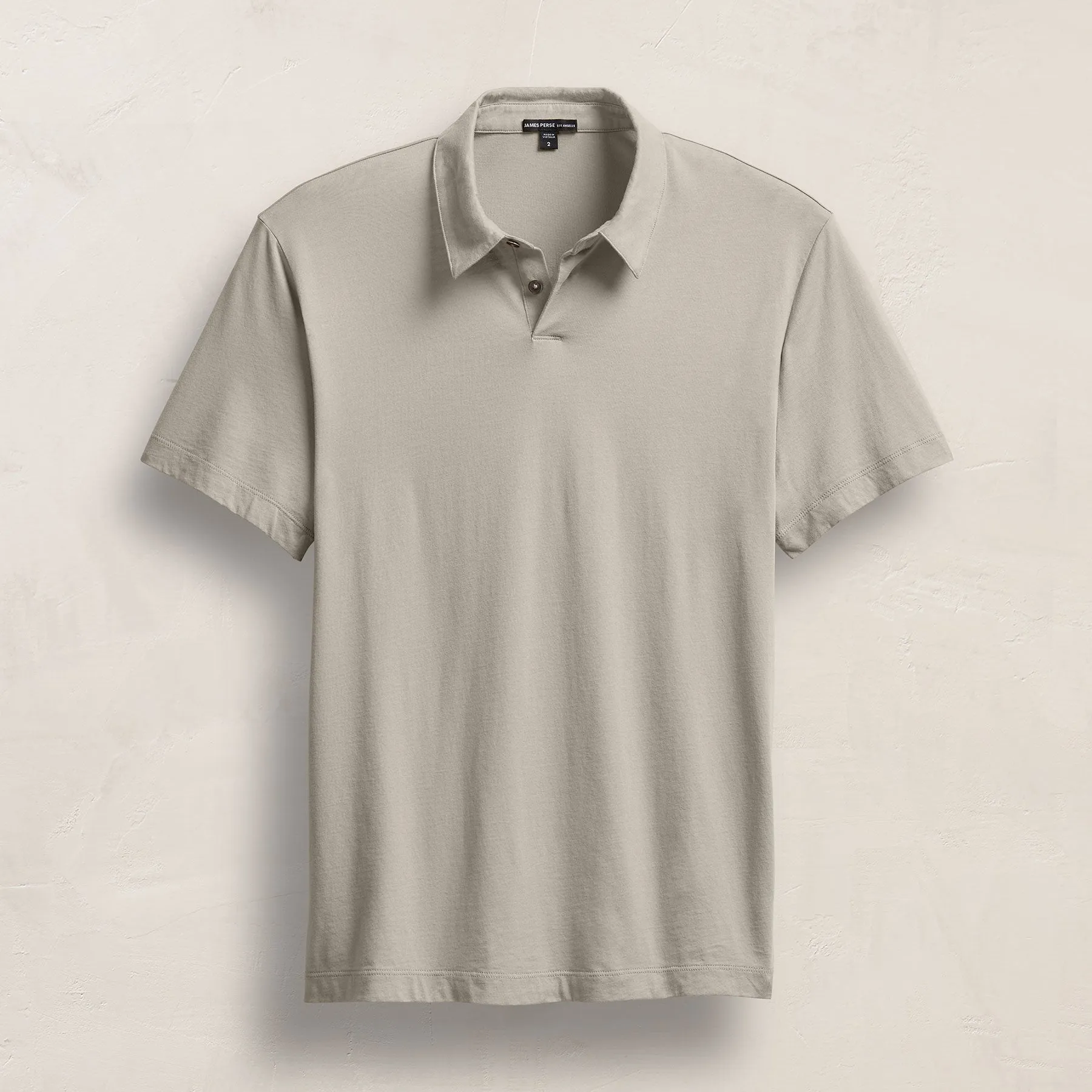 Brushed Lotus Polo - Concrete sold by James Perse