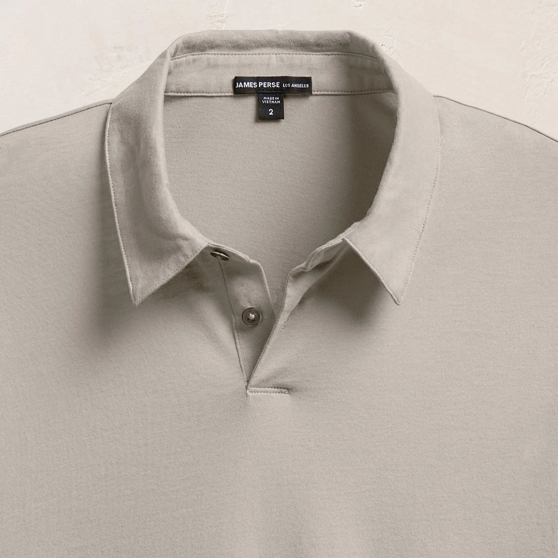 Brushed Lotus Polo - Concrete sold by James Perse product image thumbnail 2