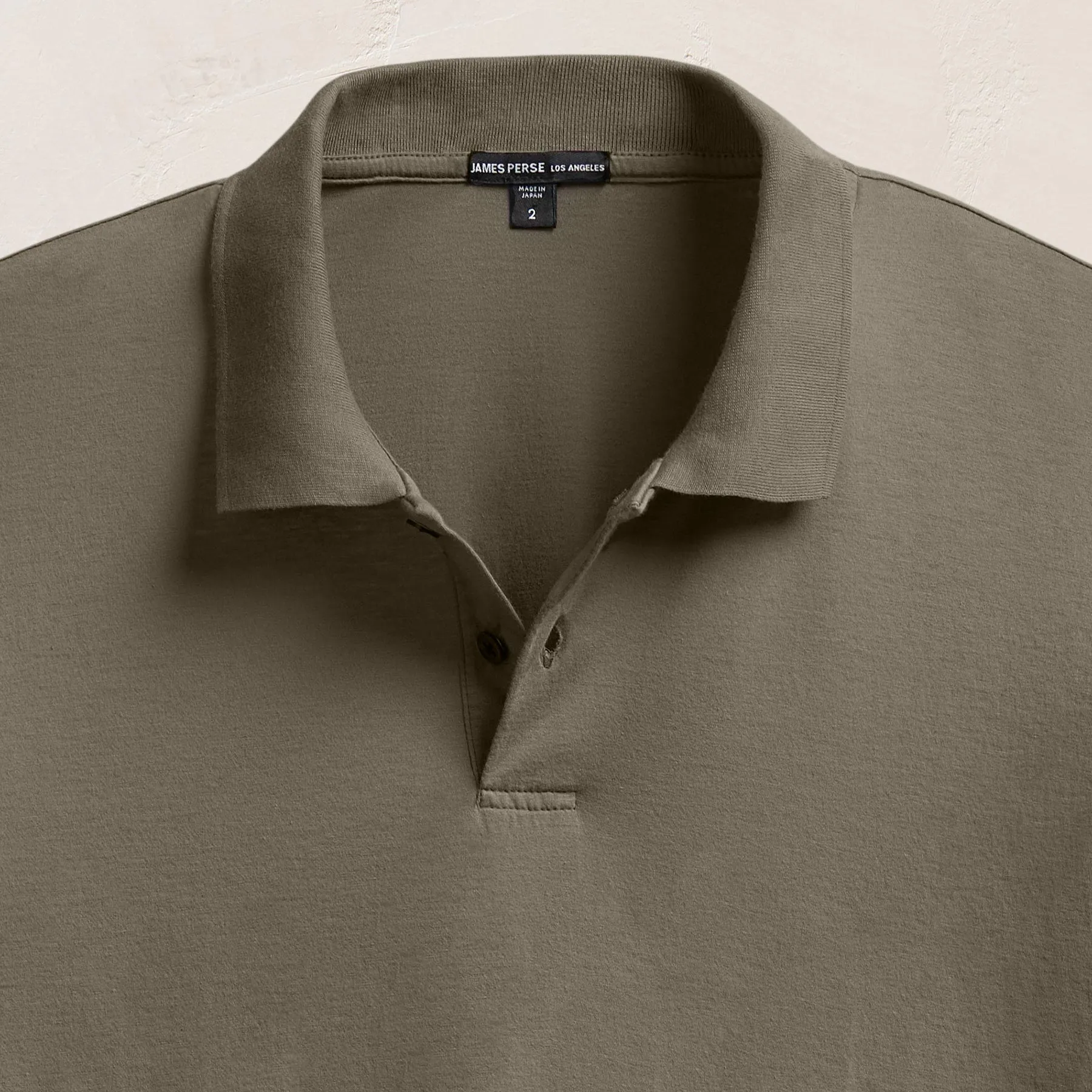 Luxe Lotus Jersey Polo - Birch sold by James Perse product image thumbnail 2