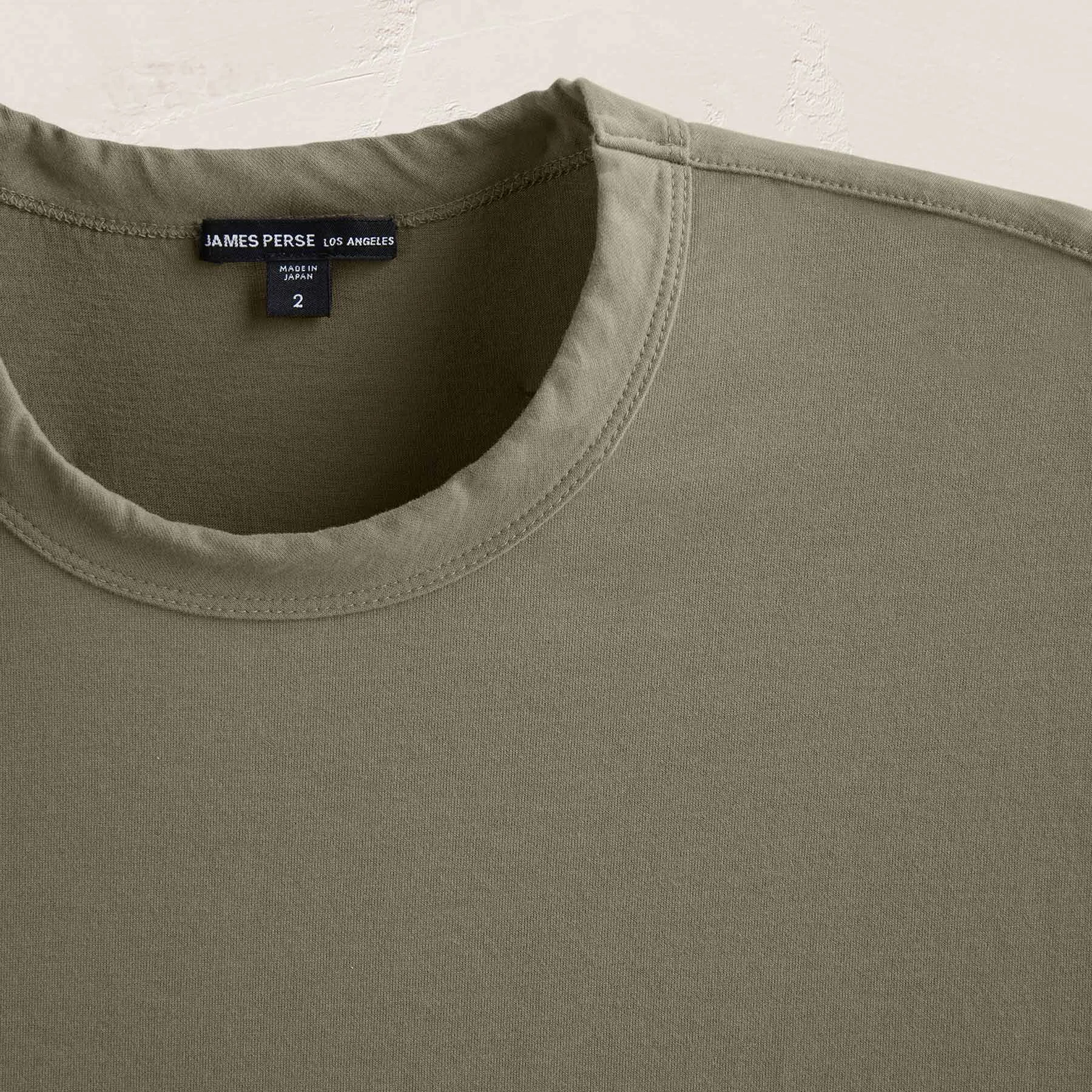 Heavy Luxe Jersey Oversized Crew - Birch sold by James Perse product image thumbnail 2