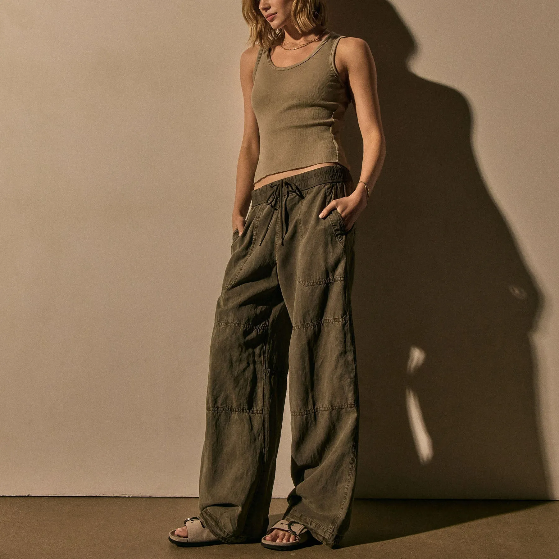 Cashmere Rib Tank - Overcast sold by James Perse product image thumbnail 4