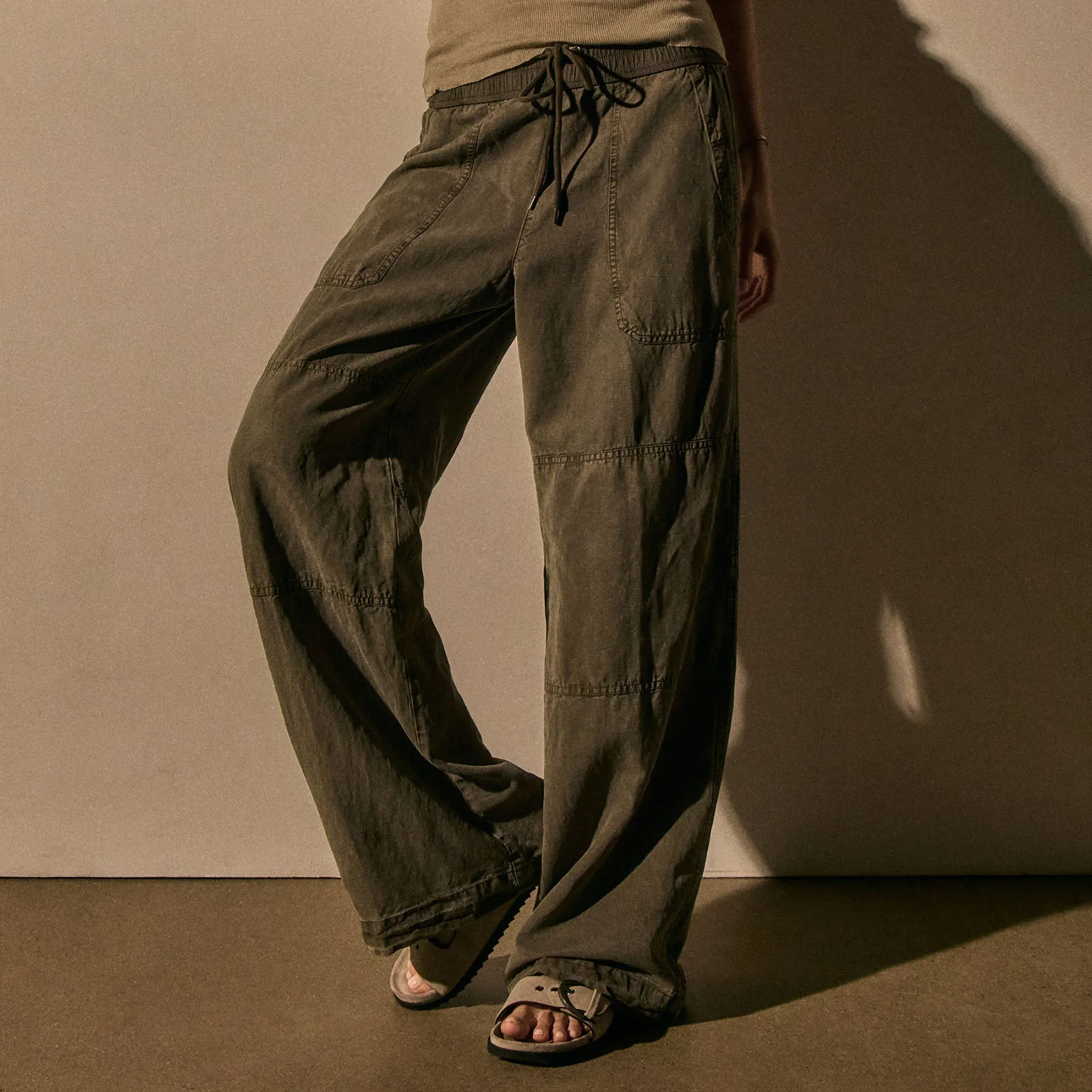 Lightweight Utility Pant - Birch Pigment sold by James Perse