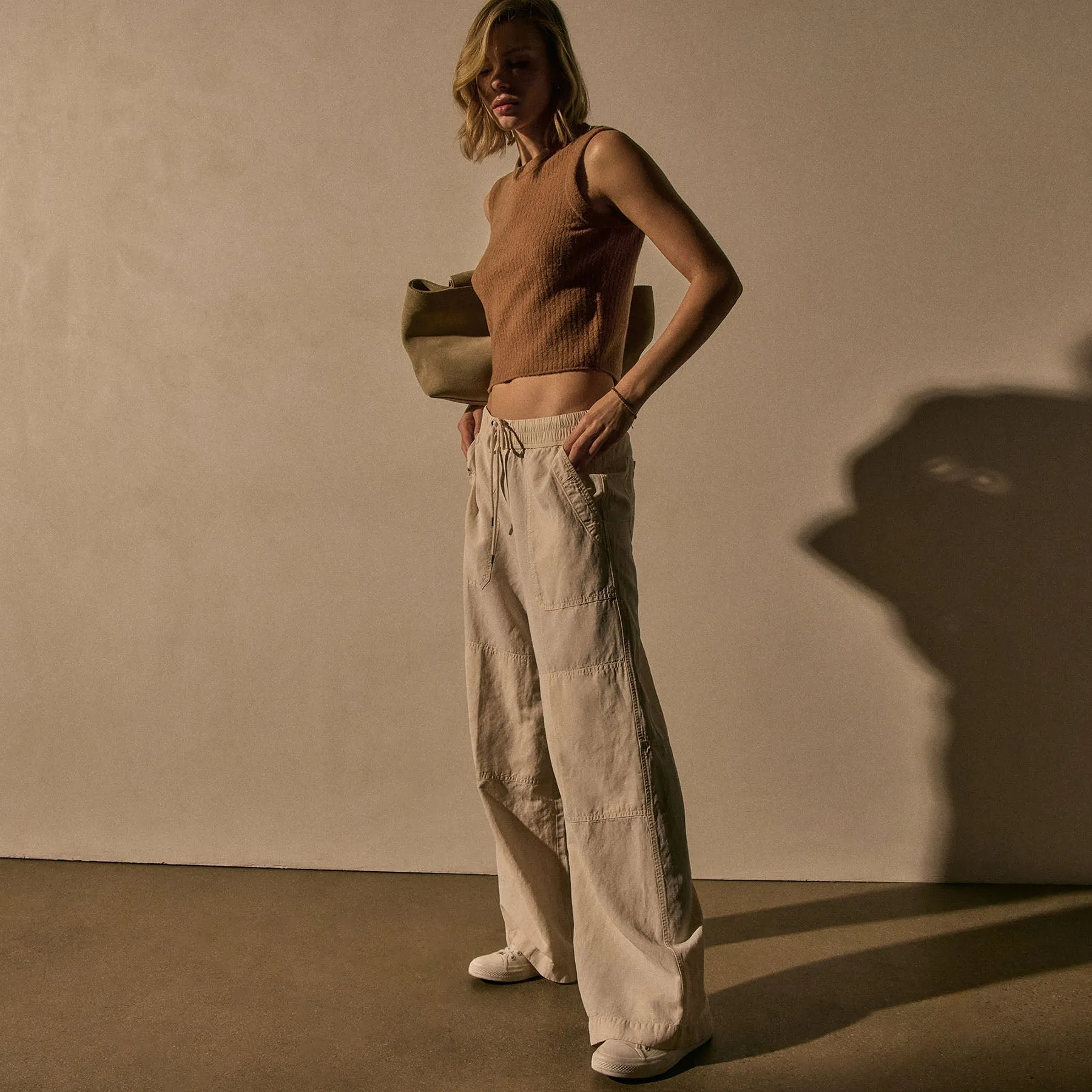 Lightweight Utility Pant - Alabaster Pigment sold by James Perse