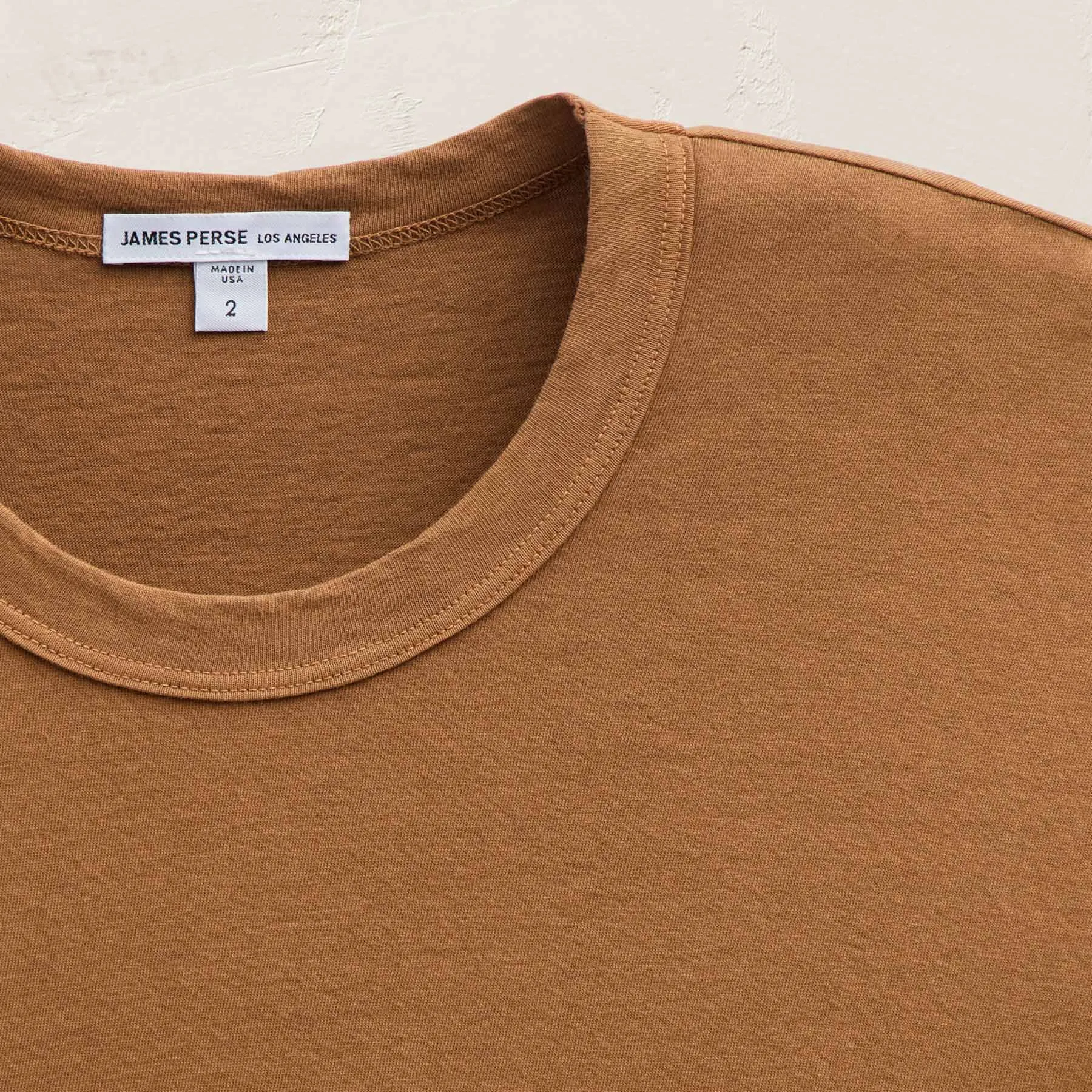 Short Sleeve Crew Neck - Whiskey Pigment sold by James Perse product image thumbnail 2