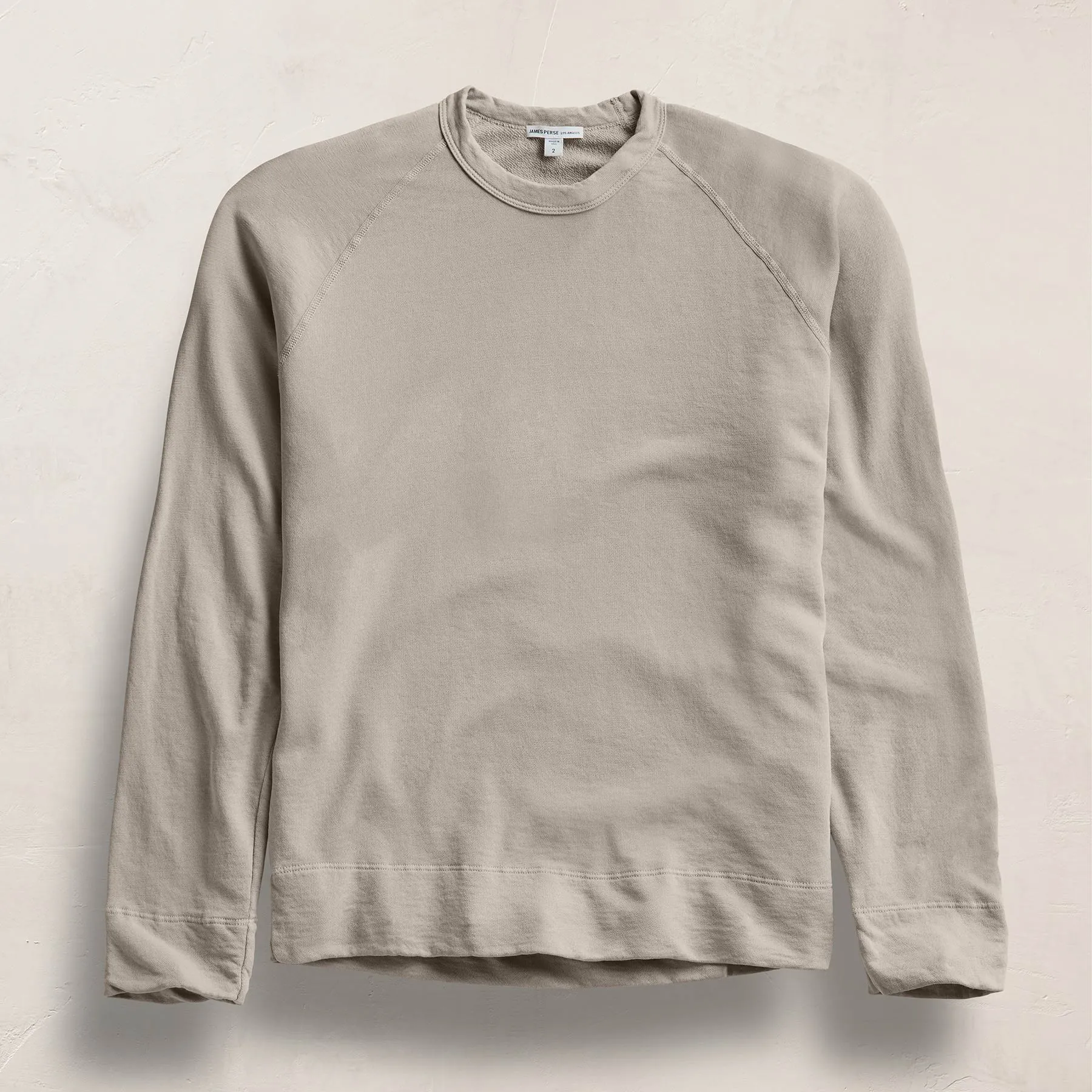 Vintage French Terry Sweatshirt - Concrete Pigment sold by James Perse