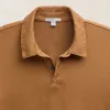 Sueded Jersey Polo - Whiskey Pigment sold by James Perse