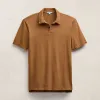 Sueded Jersey Polo - Whiskey Pigment sold by James Perse