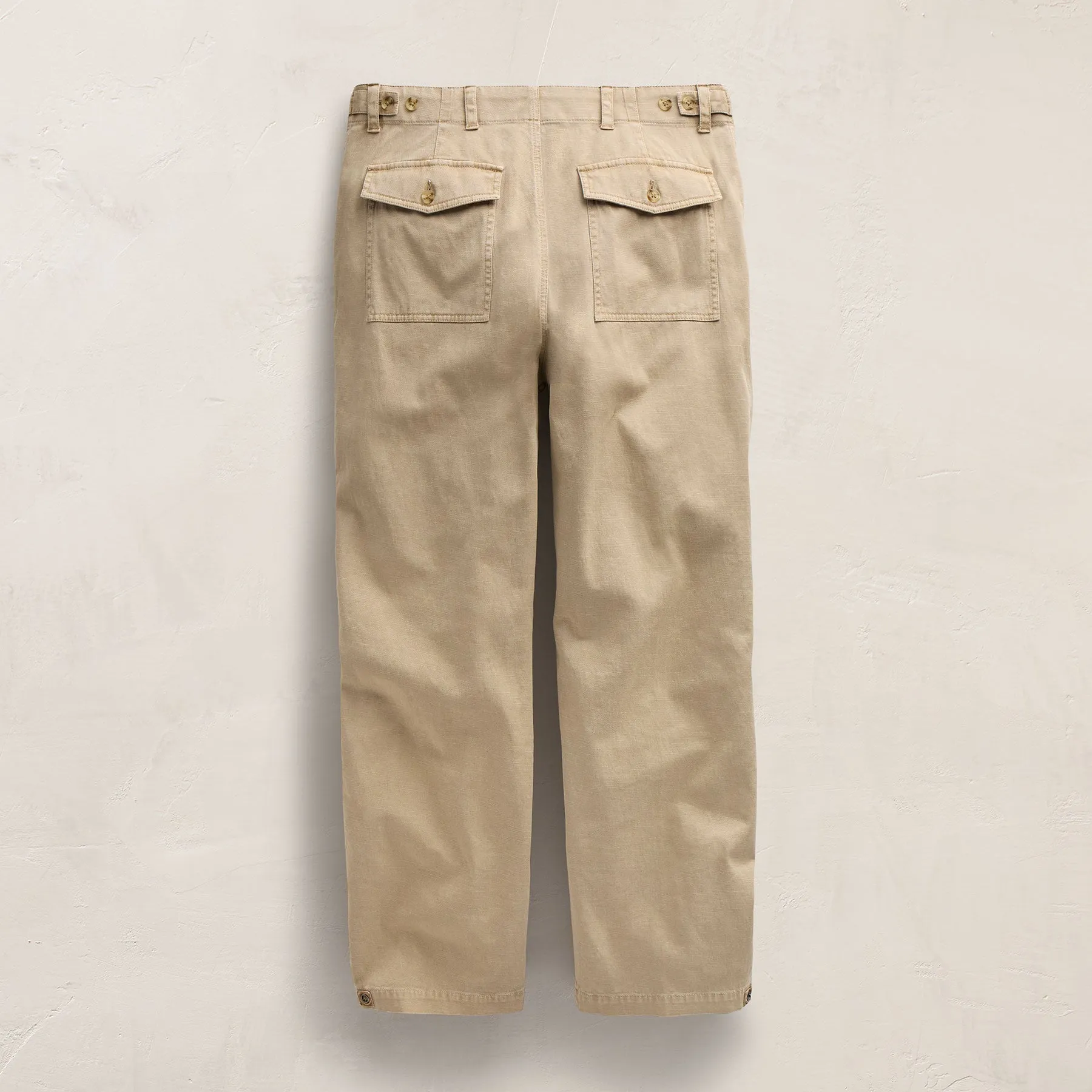 Slub Cotton Utility Flight Pant - Light Khaki Pigment sold by James Perse product image thumbnail 2