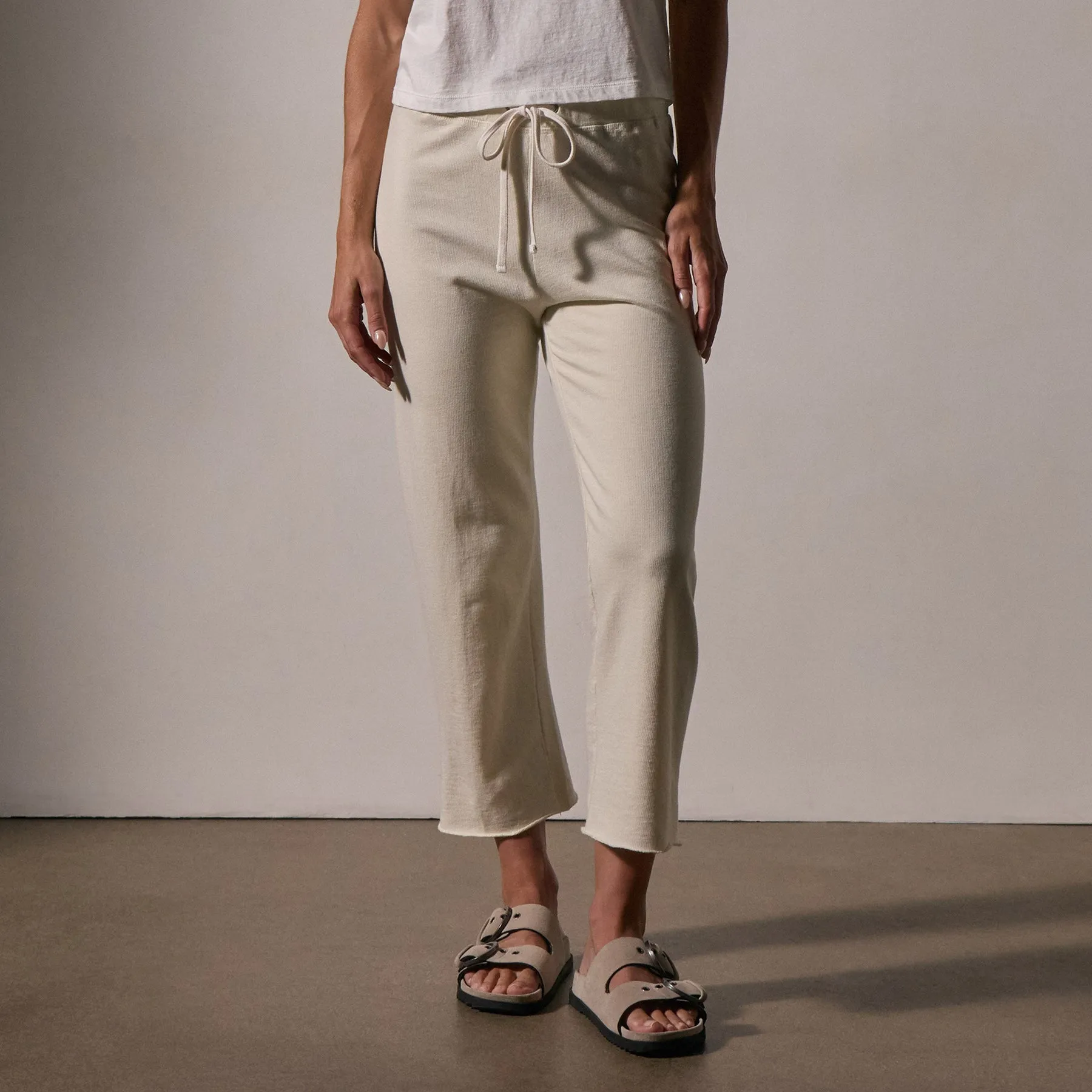 French Terry Cutoff Sweatpant - Canvas sold by James Perse