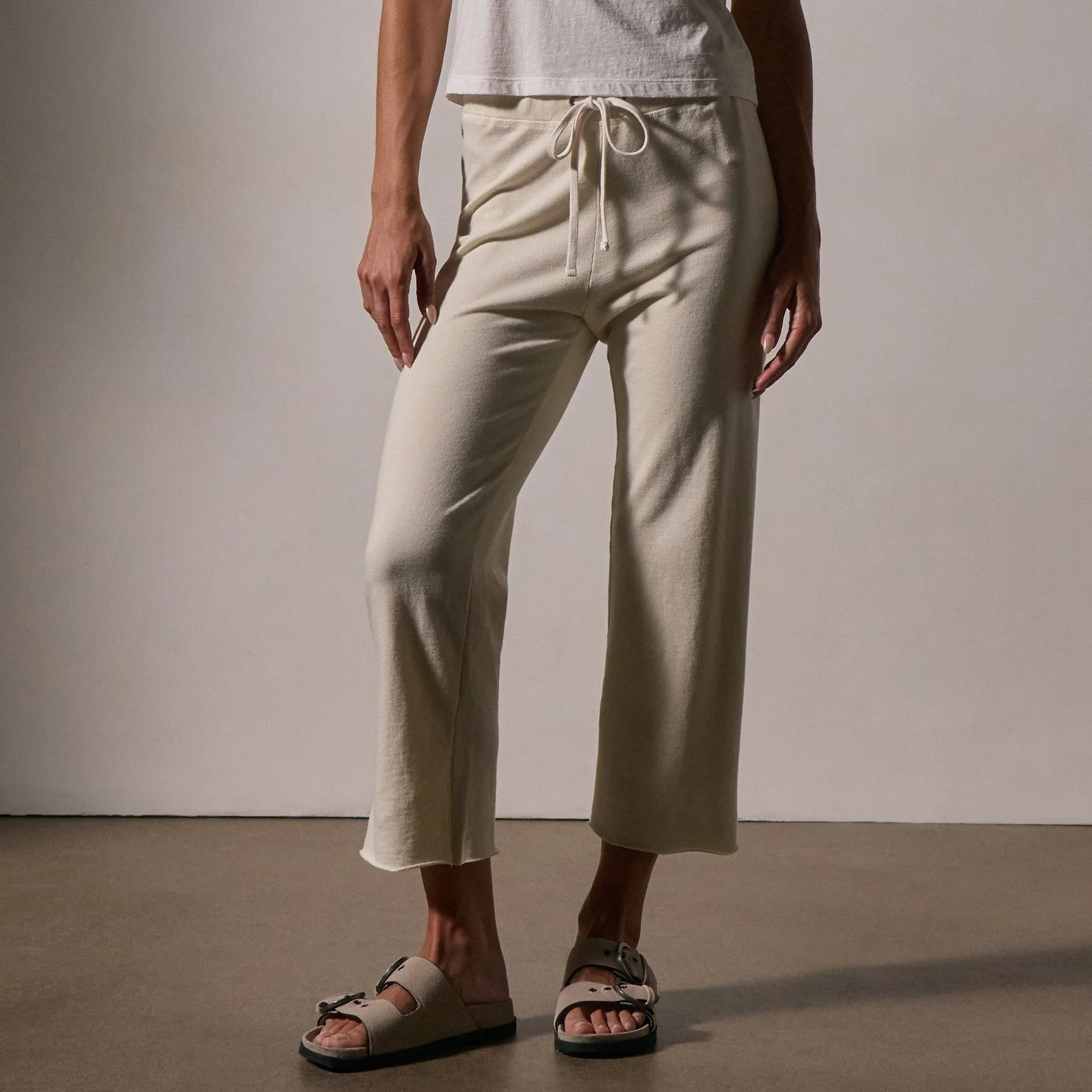 French Terry Cutoff Sweatpant - Canvas sold by James Perse product image thumbnail 2