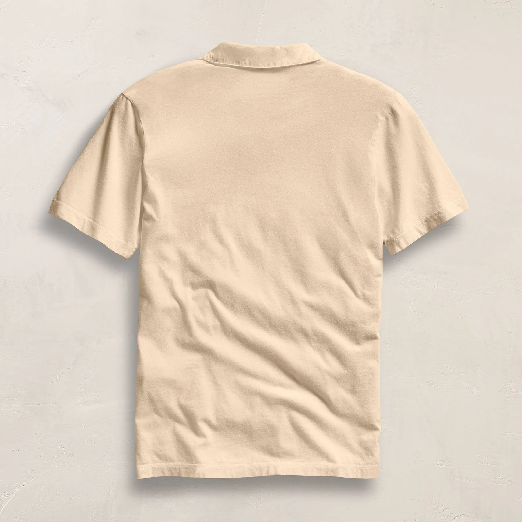 Sueded Jersey Polo - Buttercream Pigment sold by James Perse product image thumbnail 3