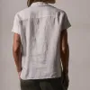 Short Sleeve Linen Shirt - White sold by James Perse