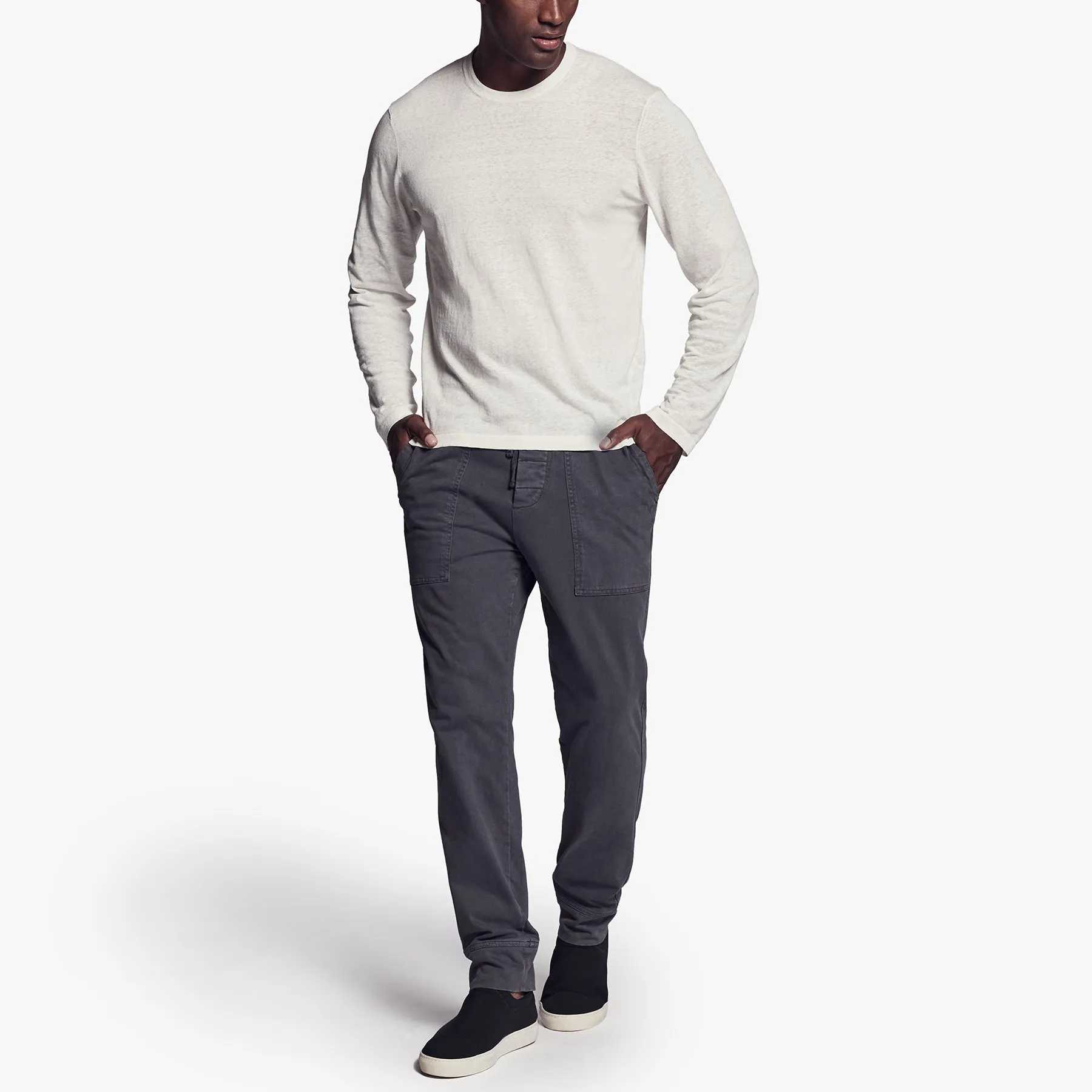 Recycled Cotton Crew Neck Sweater - Cotton sold by James Perse product image thumbnail 4