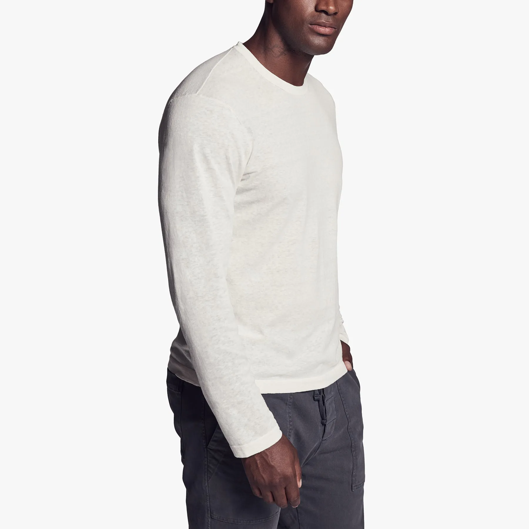 Recycled Cotton Crew Neck Sweater - Cotton sold by James Perse product image thumbnail 2