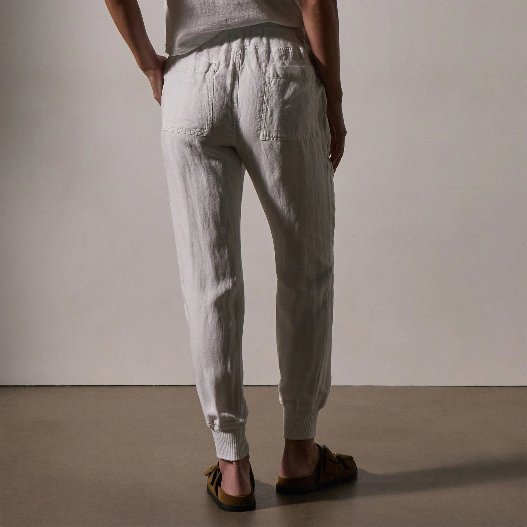 Canvas Linen Relaxed Pant - White sold by James Perse product image thumbnail 2