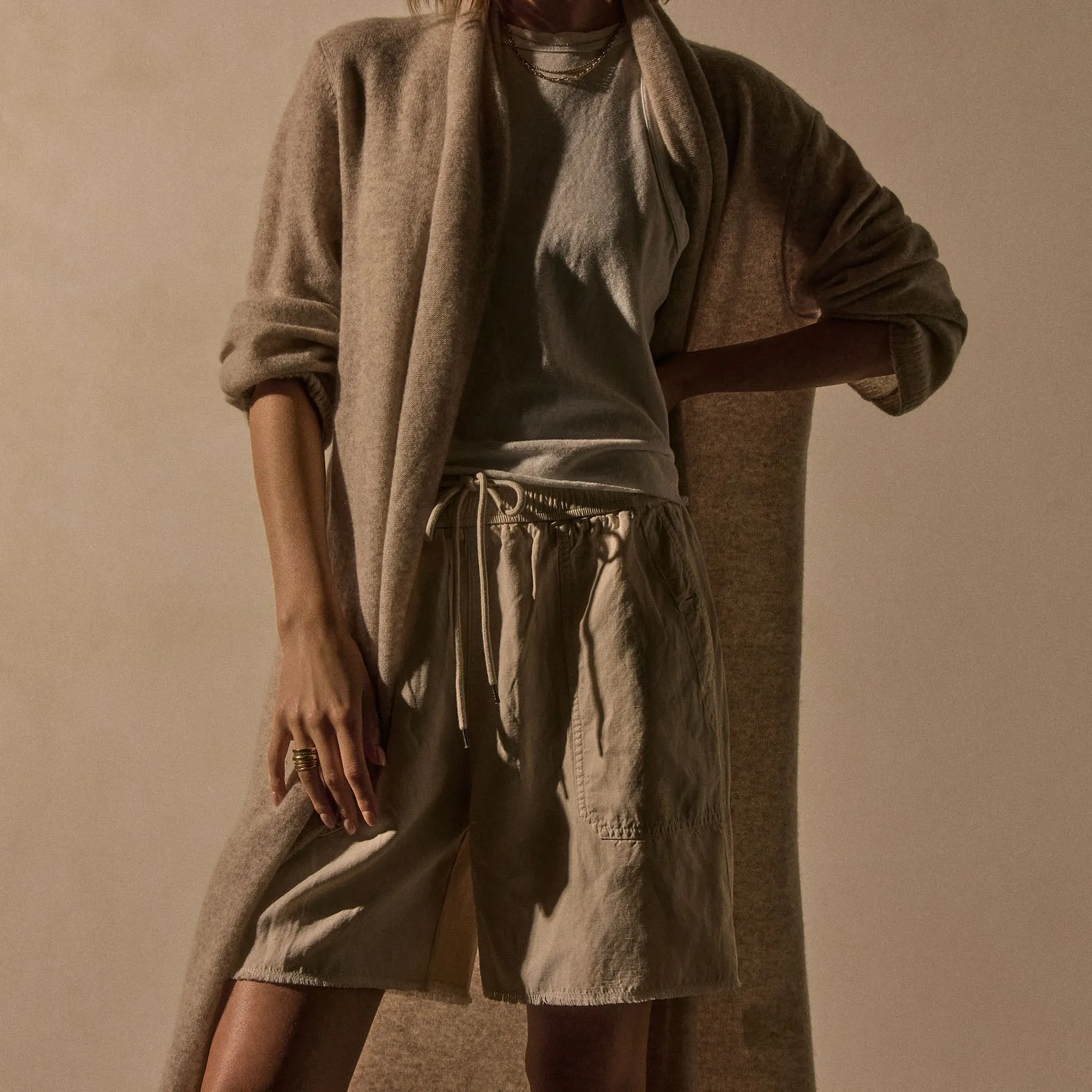 Lightweight Utility Short - Alabaster Pigment sold by James Perse product image thumbnail 2