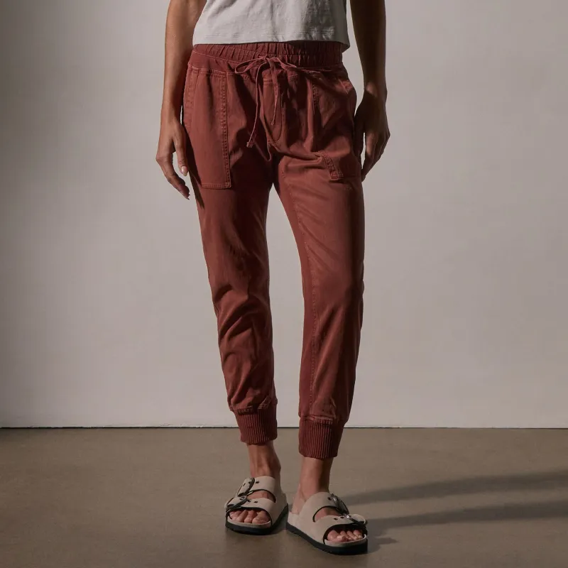 Mixed Media Pant - Goji Pigment sold by James Perse