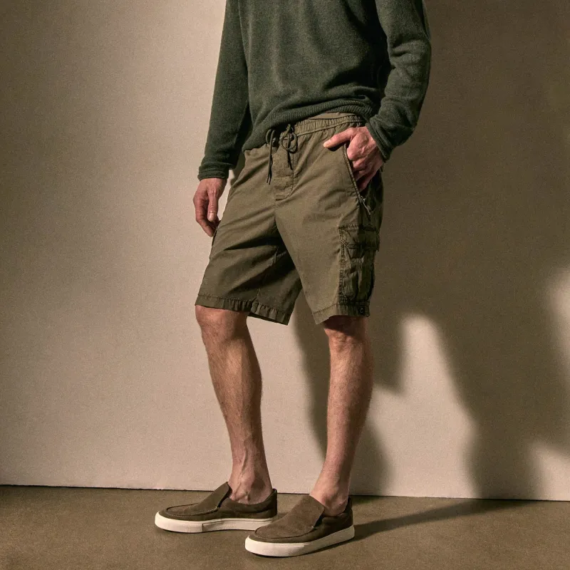 Parachute Poplin Cargo Short - Birch Pigment sold by James Perse