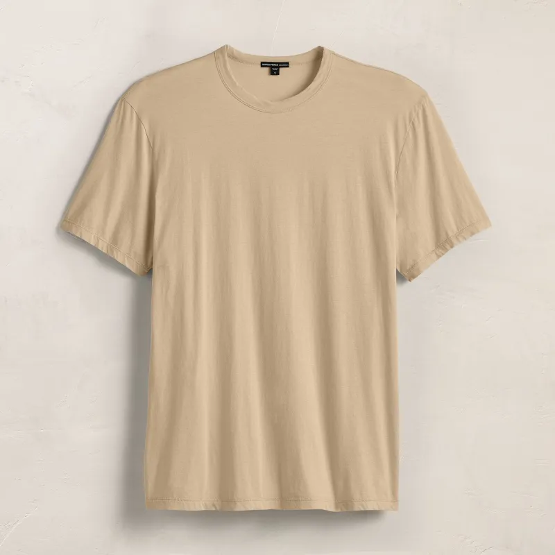 Luxe Lotus Jersey Tee - Light Khaki sold by James Perse
