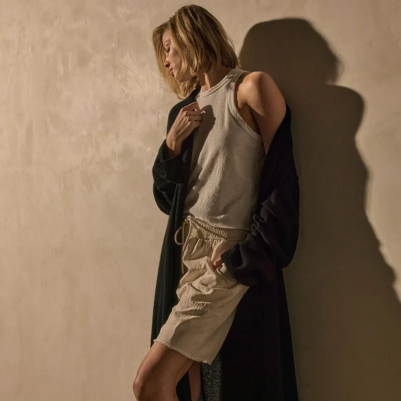 Soft Featherweight Cashmere Cardigan - Black sold by James Perse