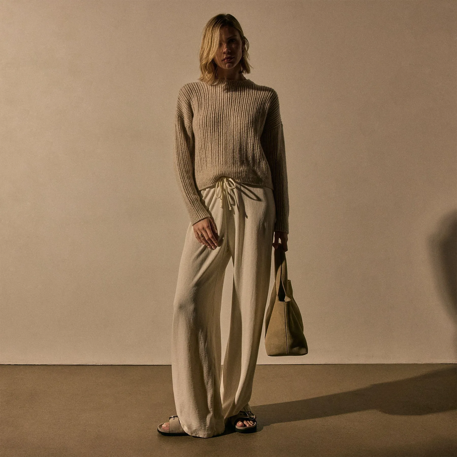 Wide Leg Sweatpant - Alabaster Pigment sold by James Perse product image thumbnail 2