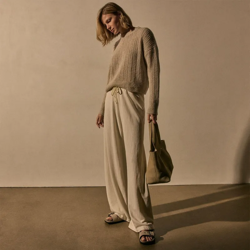 Wide Leg Sweatpant - Alabaster Pigment sold by James Perse