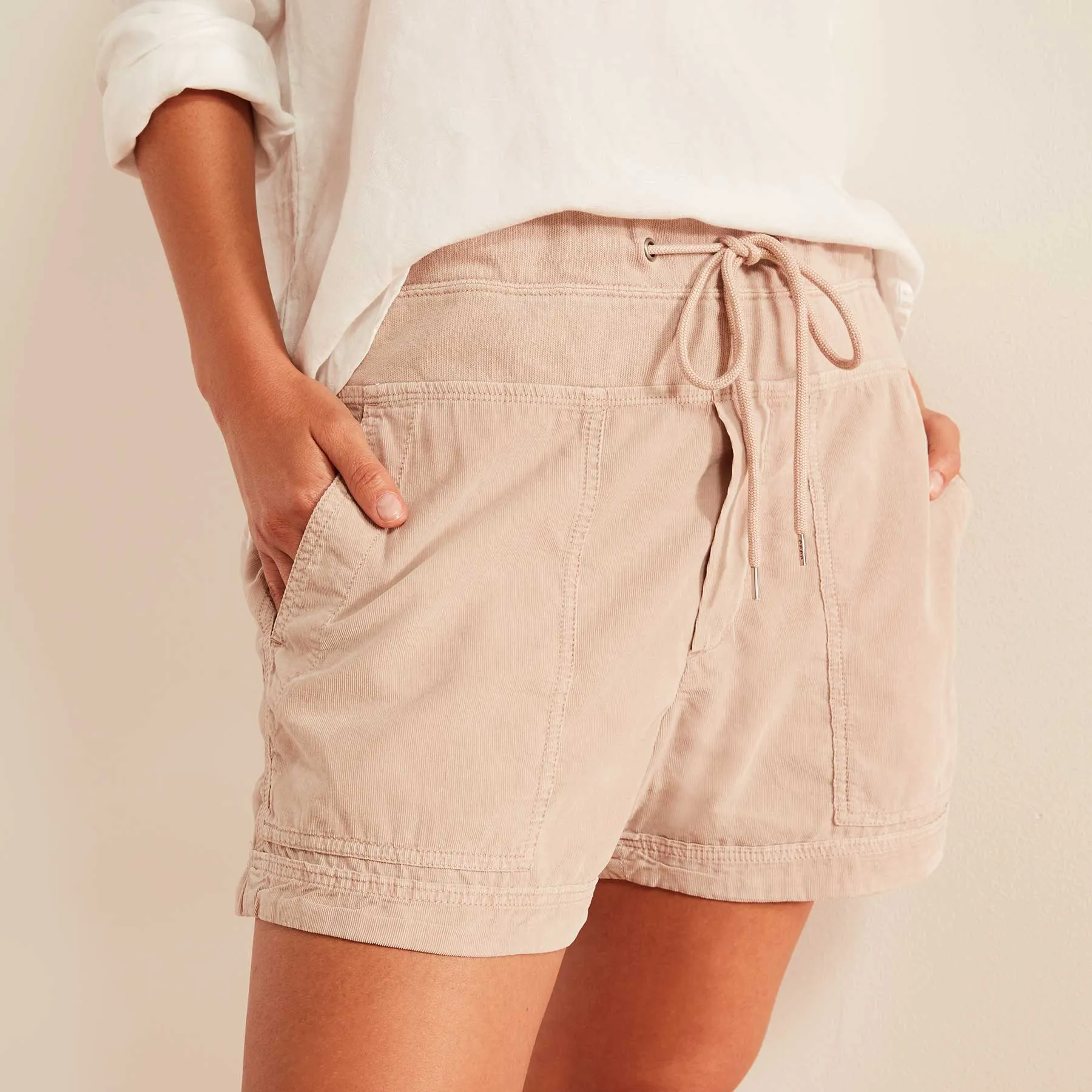 Corduroy Mixed Media Short - Cotton Rose Pigment sold by James Perse product image thumbnail 2