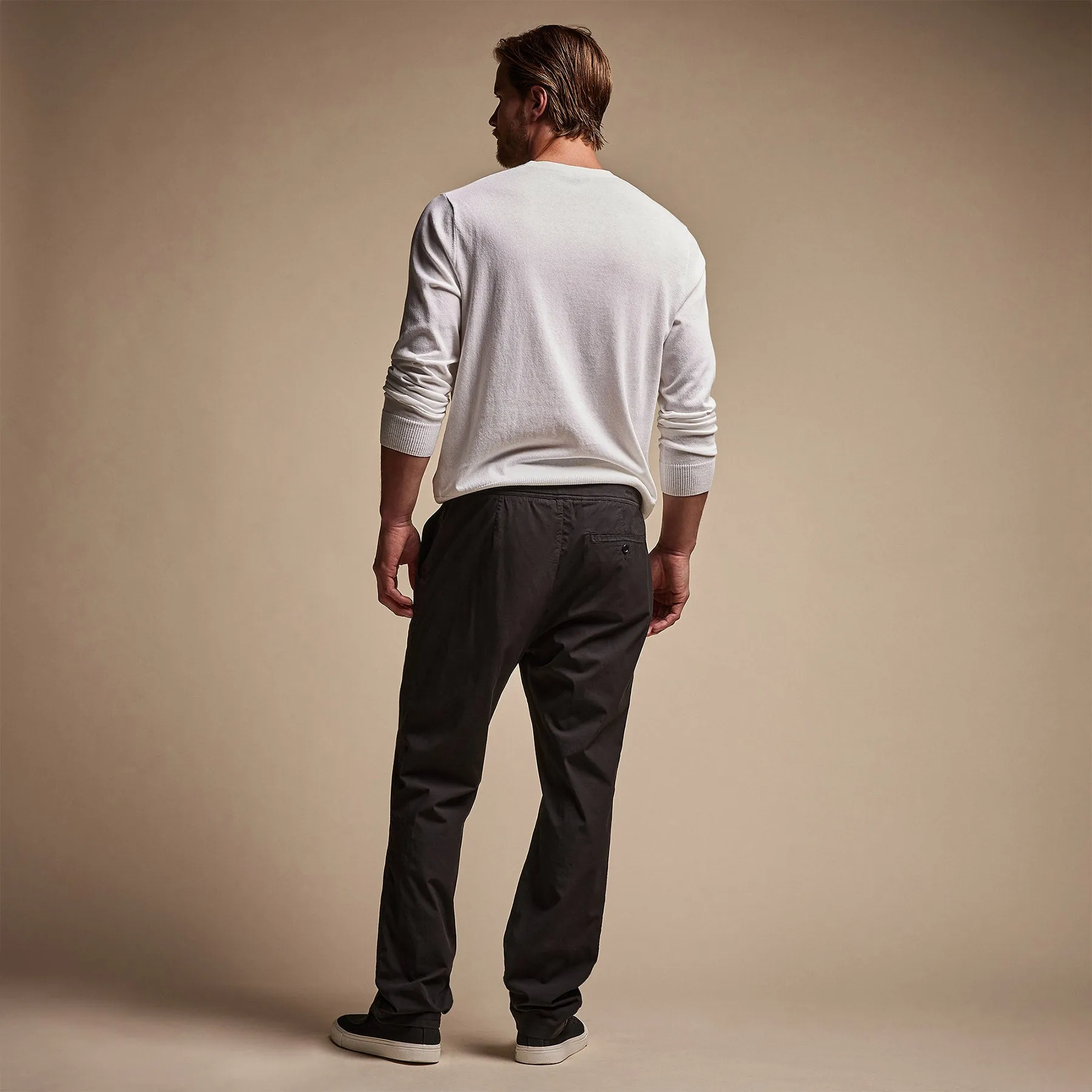 Cotton Linen Poplin Pant - Black sold by James Perse product image thumbnail 4